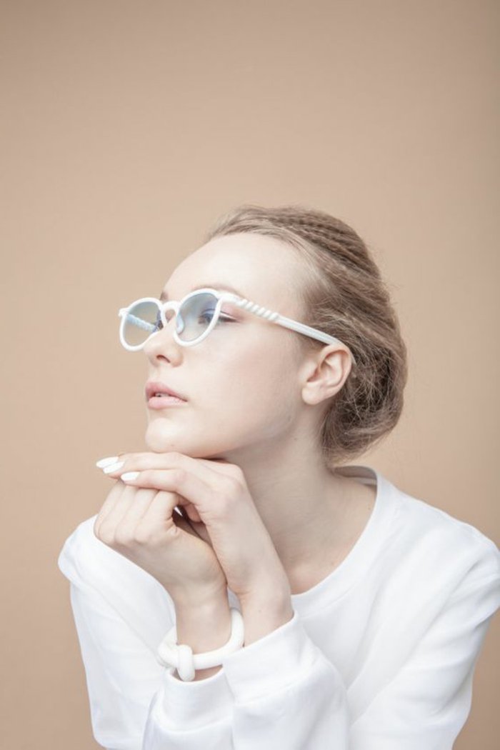 0-kokettes-Modell-Brillen-ohne-Sehstärke-in-Weiß