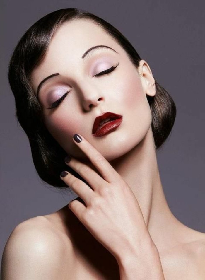 20er-mode-make-up-ideen-rote-lippen