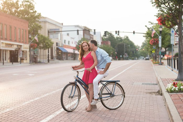 altes-Modell-Fahrrad-für-romantische-Treffen