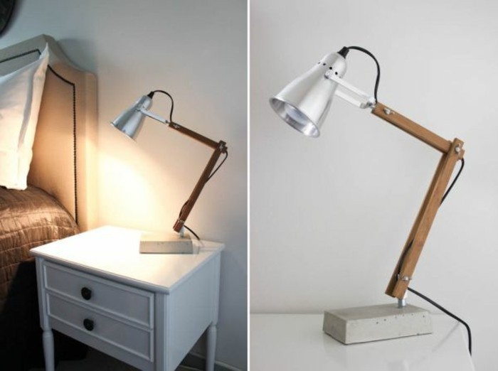einmalige-schlafzimmer-lampe-mit-interessanter-form-auf-einem-nachttisch