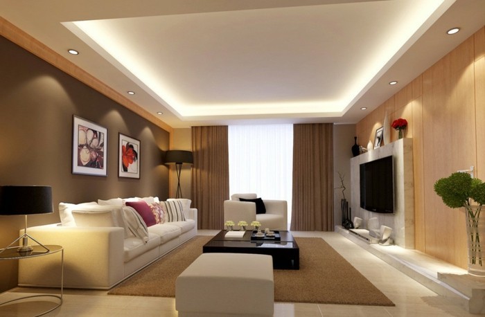 indirekte-beleuchtung-beige-wandfarbe-fürs-wohnzimmer
