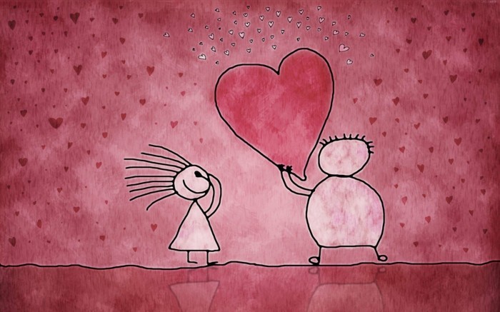 kostenlose-bilder-valentinstag-rosige-gestaltung-zwei-süße-animierte-figuren