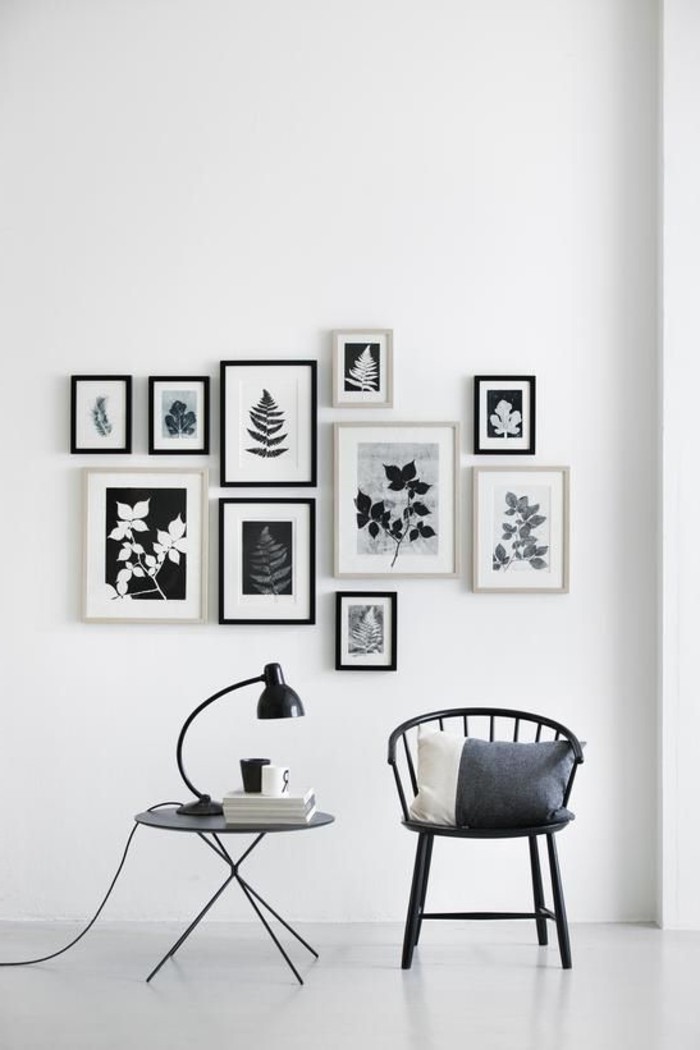 schlichtes-schwarz-weißes-Interieur-einfache-minimalistische-Einrichtung