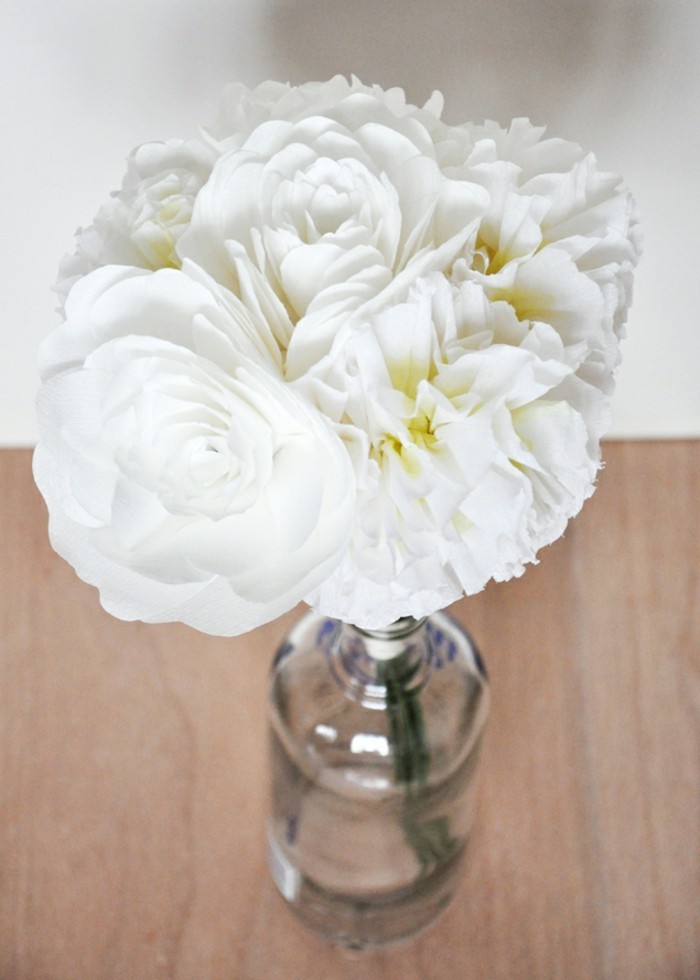 weißer-blumenstrauß-selber-basteln-tolle-vase