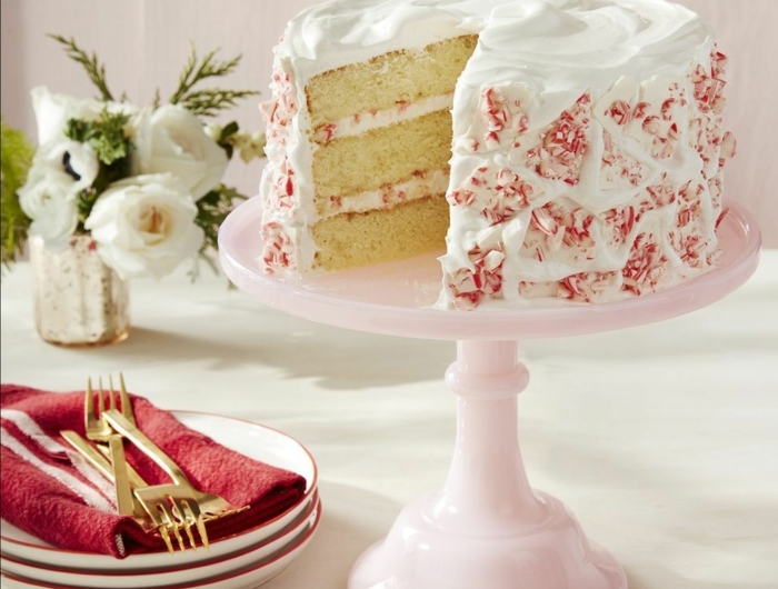erwachsene einfacher geburtstagskuchen mit pinker dekoration torte zum geburtstag selber machen