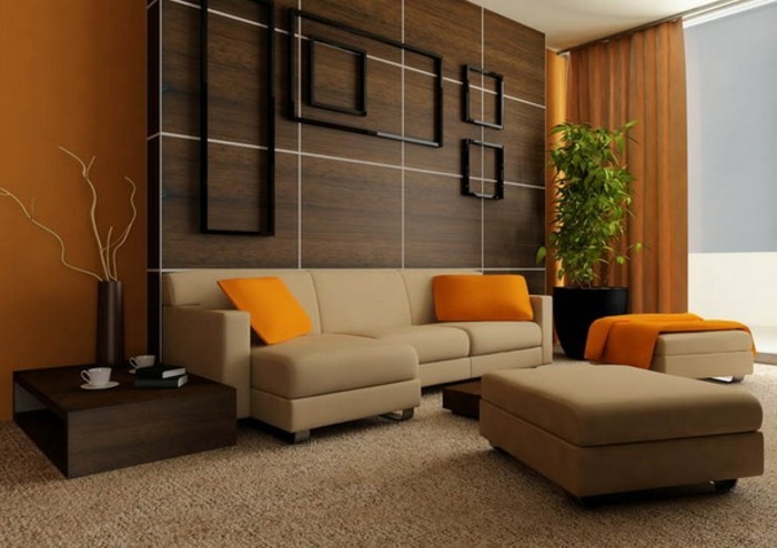 interessante-moderne-wand-deko-ideen-fürs-wohnzimmer-hölzerne-elemente-über-dem-sofa