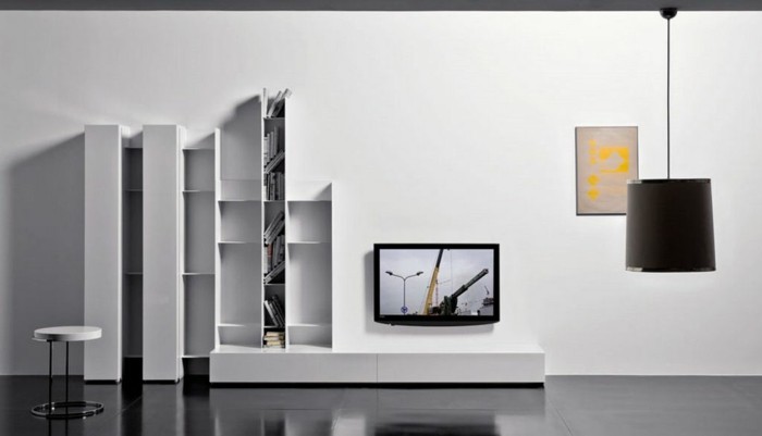 kreative-moderne-wandgestaltung-farbe-für-schönes-wohnzimmer