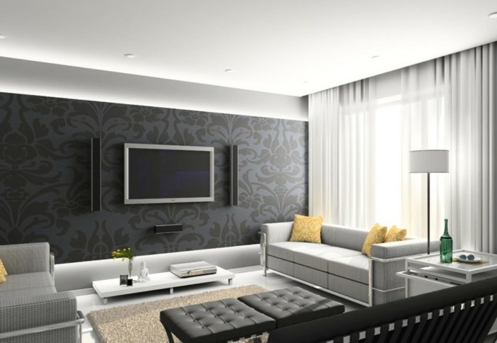 modernes-wohnzimmer-interessante-wanddeko-ideen-graue-farbgestaltung