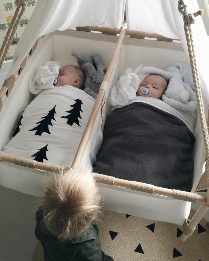 originelle-Babybetten-Modelle-für-Zwillinge