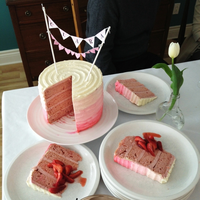 rosa himbeer torte geburtstagsparty mädchen geburtstagskuchen für anfänger pinker kuchen zum geburtstag