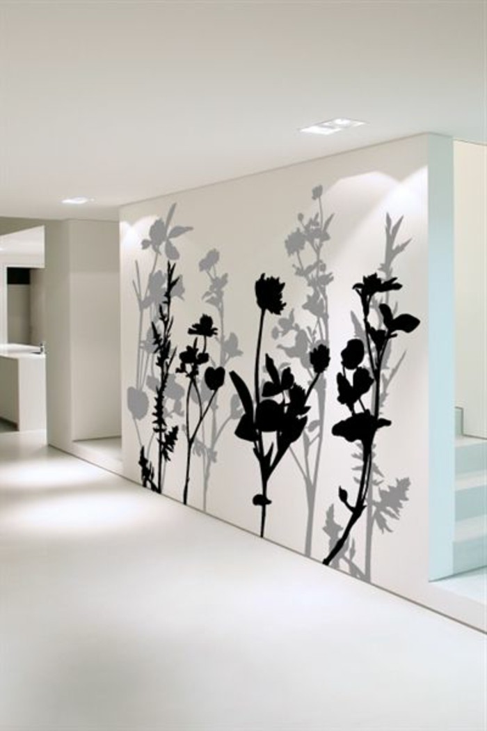 schöne-wandtattoos-für-weiß-gestrichene-Wand