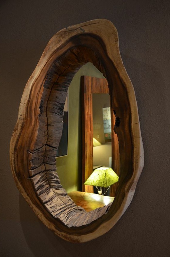 Spiegel mit Holzrahmen praktisch und elegant ArchZine