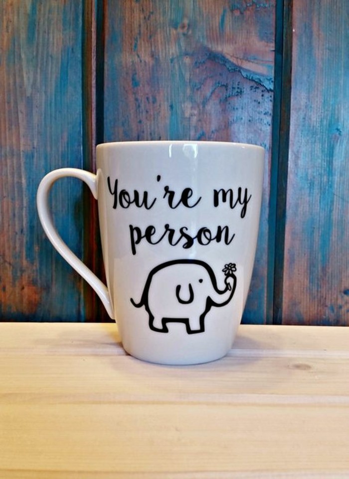 süße-Idee-für-Mug-mit-Liebeserklärung-und-Elefant-Zeichnung