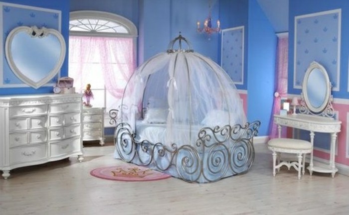 wunderschönes-himmelbabybett-im-blauen-babyzimmer-für-mädchen