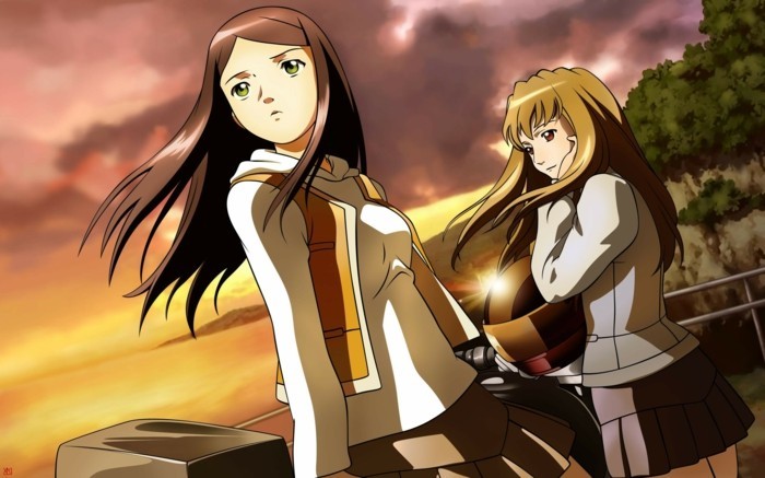 Anime-Hintergrundbilder-mit-zwei-schöne-Mädchen