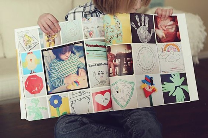 Fotobücher-auch-mit-den-Zeichnungen-von-dem-Kind