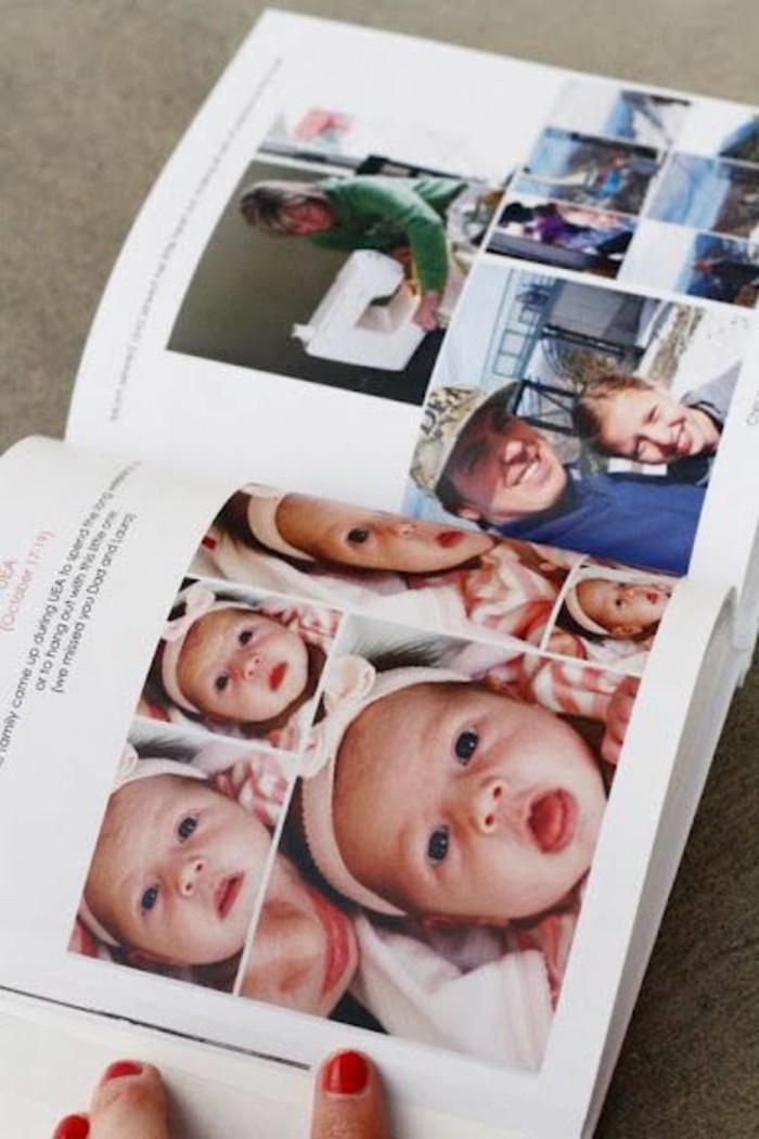 Fotobücher-mit-der-ersten-Aufnahmen-von-Baby