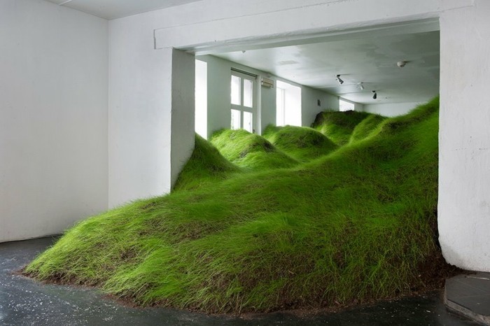 Galerie-für-Zeitgenössische-Kunst-mit-Gras-drinen
