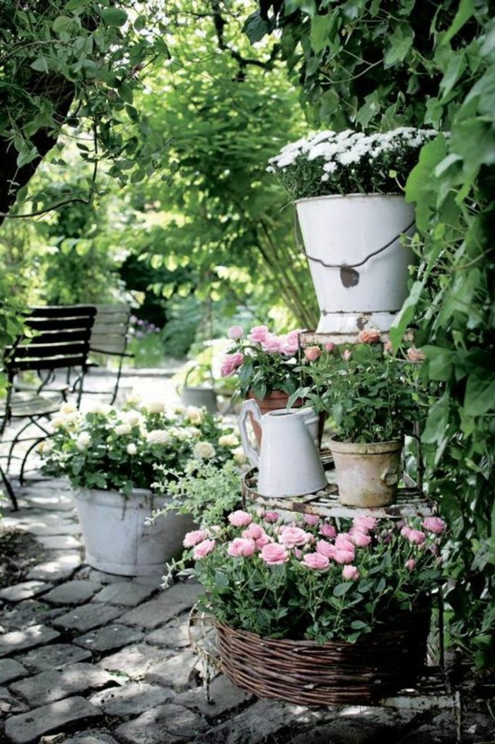 40 Beispiele für Shabby Chic Garten mit VintageFlair