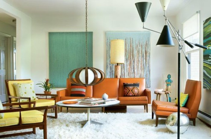 sehr-tolles-design-von-wohnzimmer-retro-dekoration-und-schöne-möbel