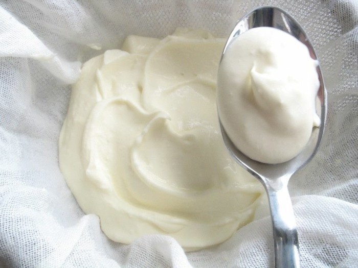 Bulgaria-Joghurt-auf-einem-Tuch