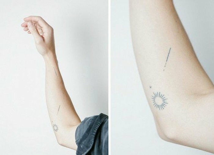 Tattoo-Motive-ein-fallender-Stern