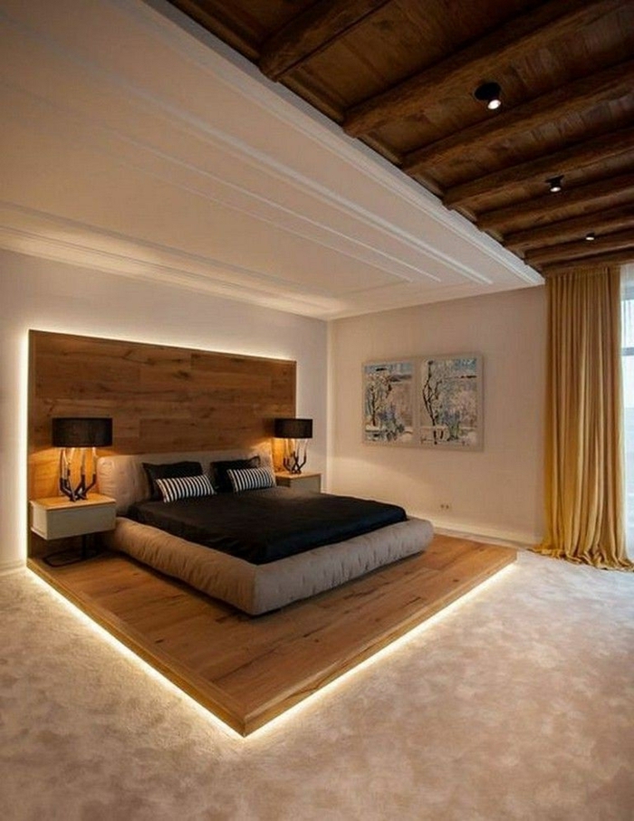 1 schlafzimmer wandgestaltung zimmer einrichten ideen schlafzimmereinrichtung schlafzimmerbeleuchtung wände streichen wanddeko