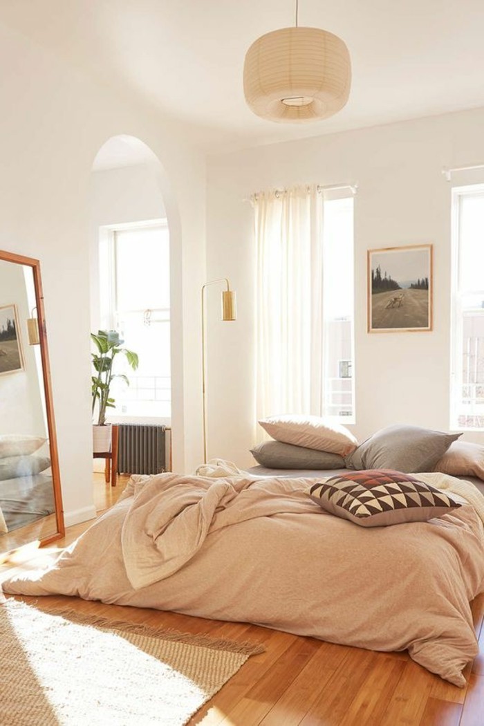Fensterdekoration-Gardinen-Beispiele-im-Schlafzimmer