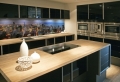 Gestaltungsideen für moderne Küche Glasrückwand