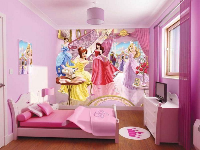 Kinderzimmer-gestalten-Maedchenzimmer-Disney-inspiriert