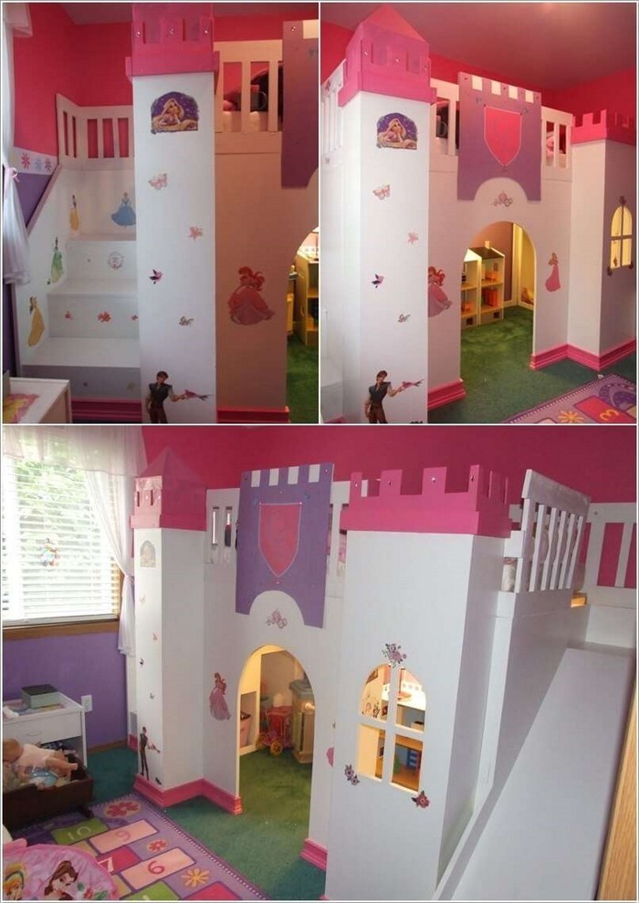 Kinderzimmer-gestalten-ein-Schloss-in-Maedchenzimmer