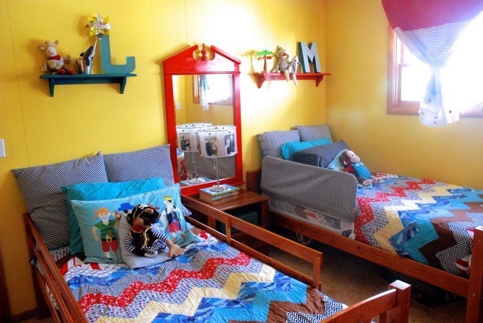 Kinderzimmer-gestalten-ein Zimmer-in-gelb
