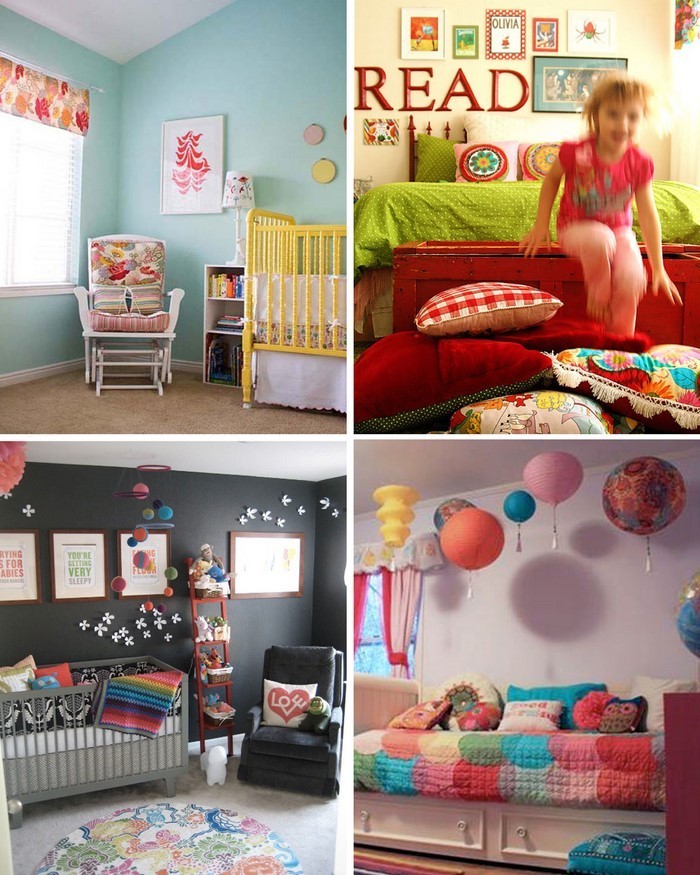 Kinderzimmer-gestalten-vier-verschiedene Varianten-von-Kinderzimmer
