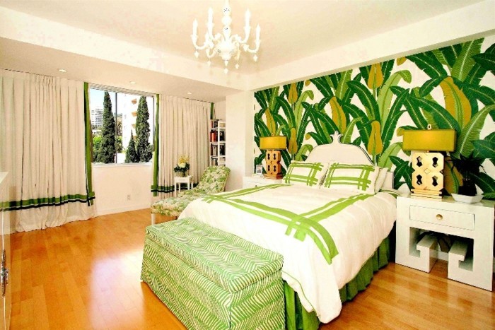 Schlafzimmer-Farben-wie-der-Dschungel