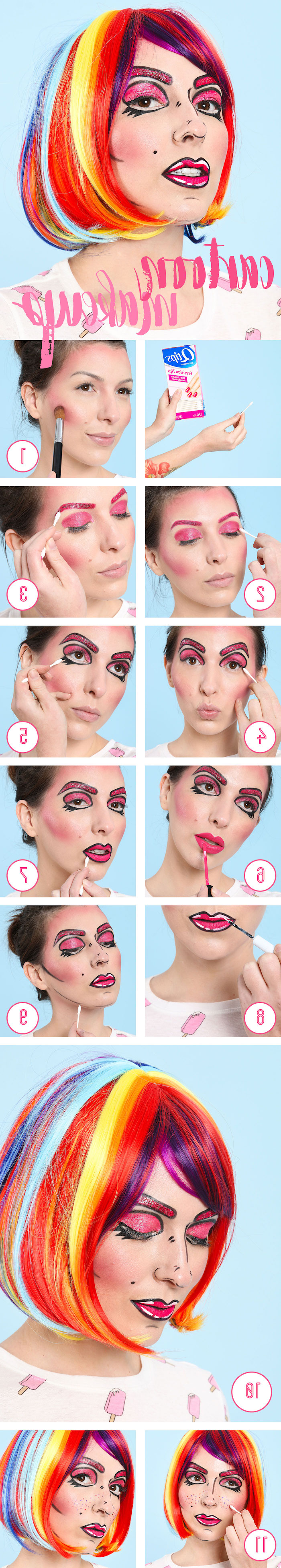 Cartoon Make-up zum Nachmachen
