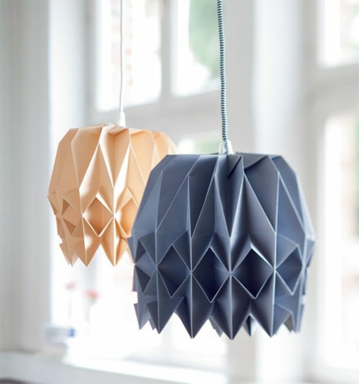 origami-lampenschirm-schöne-lampenschirme-aus-farbigem-lampenpapier