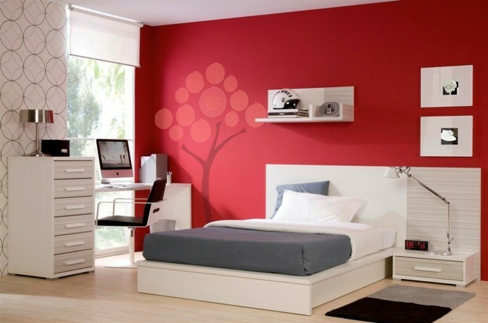 romantisches-schlafzimmer-ausstatten-süße-wandfarben-vorschläge