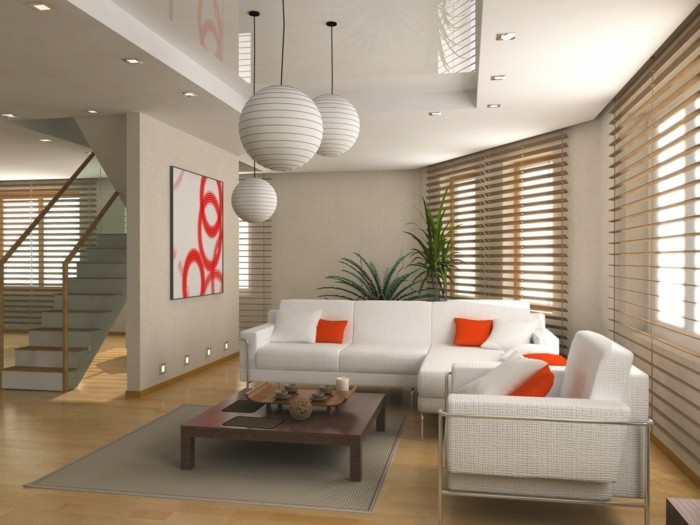 Feng-Shui-Wohnzimmer-weiße-Sofas