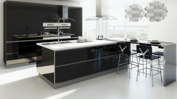 Küchen-mit-Tresen-minimalistisches-Design