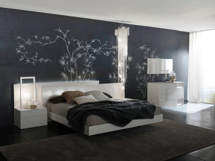 Schlafzimmer-Farben-Eine-auffällige-Dekoration