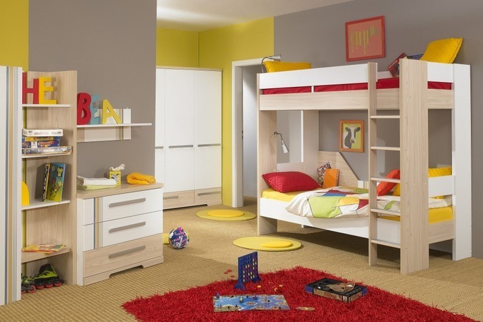 Wand-Streichen-Ideen-fürs-Kinderzimmer-Ein-modernes-Design