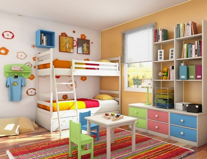 Wand-Streichen-Ideen-fürs-Kinderzimmer-Eine-auffällige-Atmosphäre