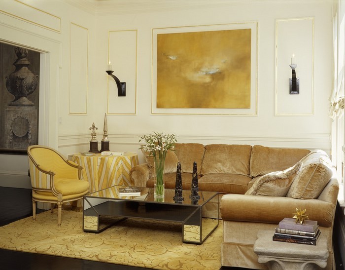 Wohnzimmer-Ideen-mit-Gelb-Eine-coole-Atmosphäre