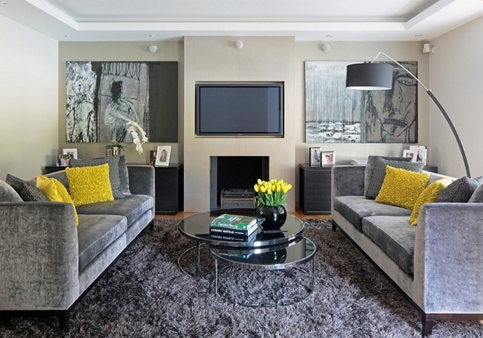 Wohnzimmer-Ideen-mit-Gelb-Eine-wunderschöne-Atmosphäre