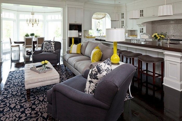 Wohnzimmer-Ideen-mit-Gelb-Eine-wunderschöne-Dekoration