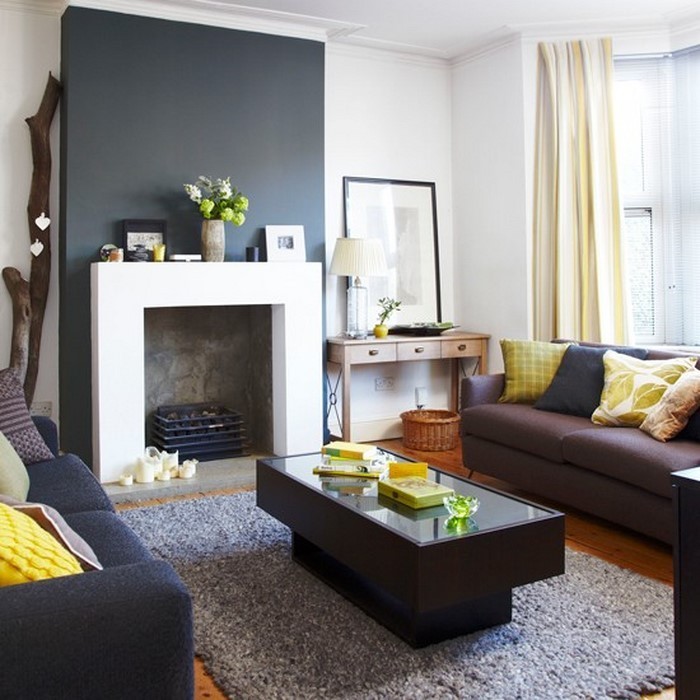Wohnzimmer-Ideen-mit-Gelb-wunderschöne-Gestaltung