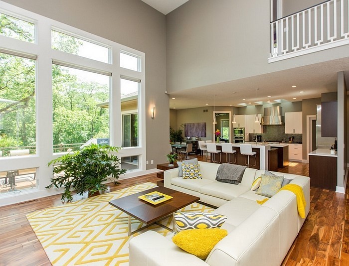 Wohnzimmer-Ideen-mit-Gelb-wunderschönes-Design