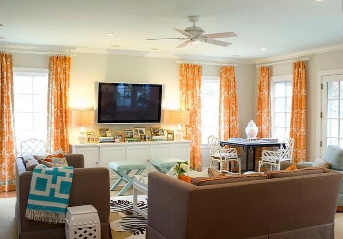 Farben-für-Wohnzimmer-in-Orange-Eine-auffällige-Gestaltung