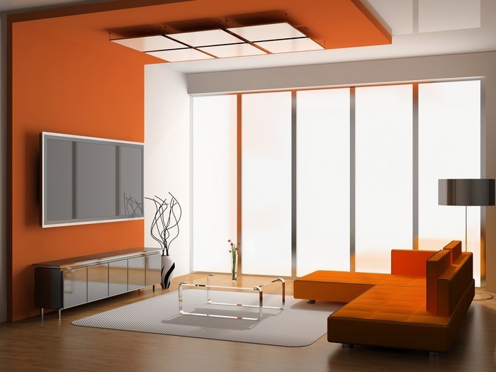 Farben-für-Wohnzimmer-in-Orange-Eine-außergewöhnliche-Entscheidung