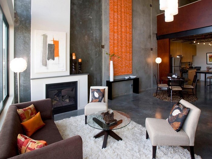 Farben-für-Wohnzimmer-in-Orange-Eine-coole-Ausstrahlung